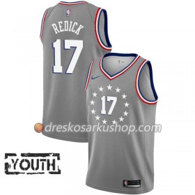 Dječji NBA Dres Philadelphia 76ers J.J. Redick 17 Nike 2018-19 City Edition Siva Swingman